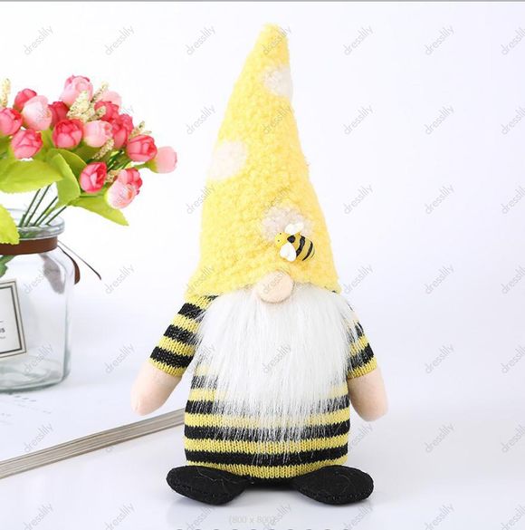 Décor Maison de Poupées Adorables à Imprimé Abeilles et Rayures - multicolor 27 CM * 12 CM * 7 CM