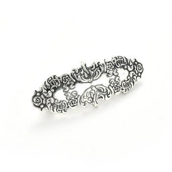

2 Pcs Vintage Hairpins Trendy Hair Accessories, Silver