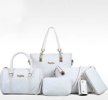 

Fashion Simple Handbag ( 6 Pcs / Set ), White