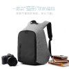 Sacs d'école de voyage anti-vol avec sac à dos de chargement USB - Gris noir 