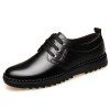 Belles chaussures Oxford en cuir plates pour hommes - Noir 44