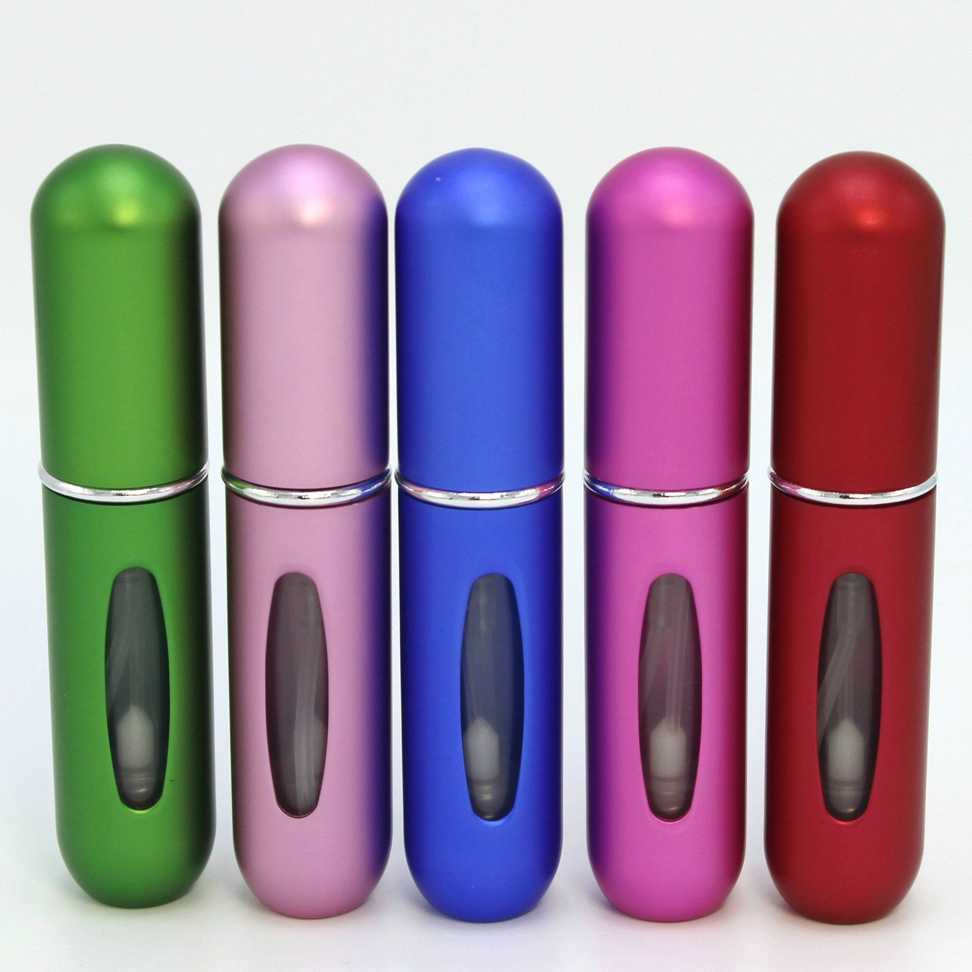

Travel Perfume Bottle 5ml Aluminum Bottom Refillable Metal Perfume Bottle Aircraft Portable Makeup Bottle, Sub powder