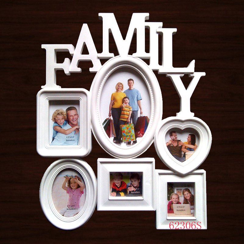 

Hot Yiwu Creative Family Combination Siamese Photo Frame European Wedding Photo Studio Photo Wall Hanging Photo Frame, 38*31