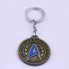 Accessoires de cinéma européens et américains, pendentif porte-clés en alliage Star Trek Star Trek - KC0087 bronze antique 