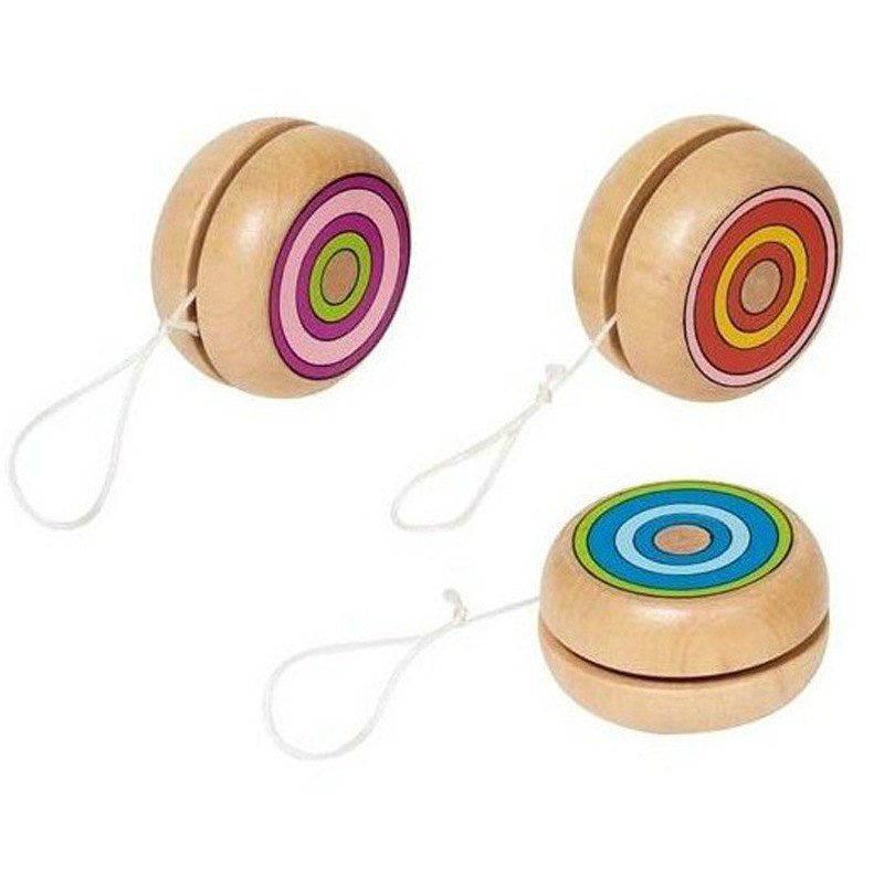 

Classic Children Toy Wooden Mini Yoyo, Rose