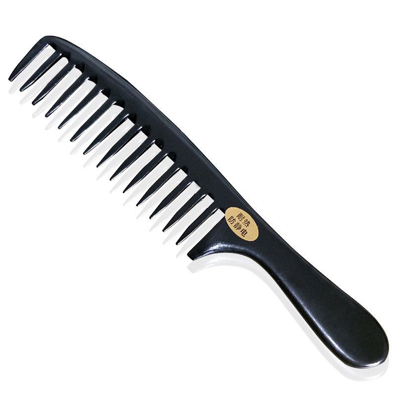 

Wide-tooth Hair Comb Long Tail Comb Plastic Makeup Comb, M1101-oval shank