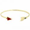 Style strass forme de flèche Bracelet manchette pour les femmes - d'or 