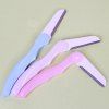 Cosmetic 3 Pcs Folding Stainless Steel Eyebrow Trimmer - multicolore 