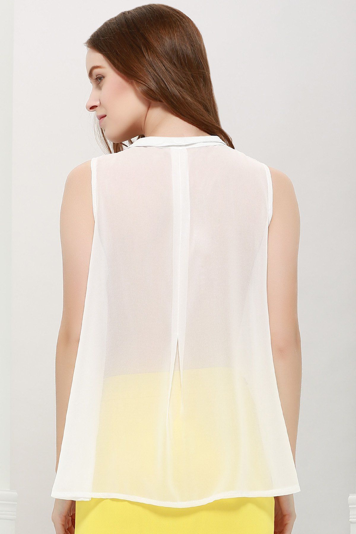 white chiffon blouse uk