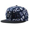 Chic Letter Shape Embroidery Cell Pattern Women's Baseball Cap - Cadetblue 