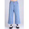 Casual Women's Loose-Fitting Ninth Jeans - Bleu M
