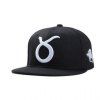 Black Cap Baseball élégant Taurus Logo et Ox Shape Broderie Hommes - Noir 