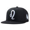 Black Cap Baseball élégant Zodiac Leo Logo Shape Broderie Hommes - Noir 