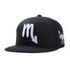 Stylish Zodiac Scorpio Logo Shape Embroidery Men's Black Baseball Cap - Noir 