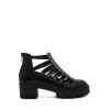 Closed Toe Trendy et Design Platform Sandals pour les femmes - Noir 37