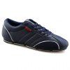 Trendy Round Toe and PU Leather Design Casual Shoes For Men - Bleu 40