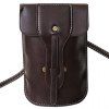 Stylish Solid Color and PU Leather Design Women's Crossbody Bag - marron foncé 