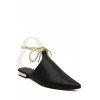 Pointu et Cross-Strap design plat élégant chaussures pour femmes - Noir 36
