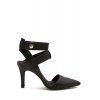 Bout pointu et noir Trendy design Sandales pour les femmes - Noir 37