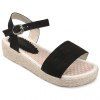 Casual Suede and Buckle Strap Design Sandals For Women - Noir 36