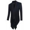 Slim Fit Solid Color Special Design Long Sleeves Cardigan For Men - Noir L