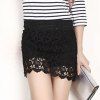 Sexy Elastic Waist Over HipWomen's Lace Skirt - Noir ONE SIZE(FIT SIZE XS TO M)