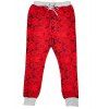 Style Sport Narrow Pieds Hommes Rose Printed Lace Up Jogging longues Pantalons - Rouge XL