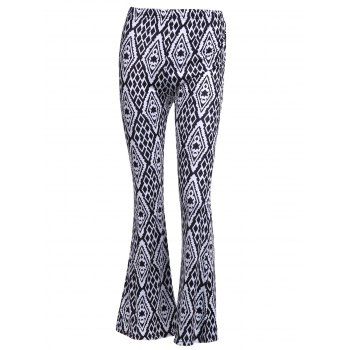 Image of Vintage Women's High-Waisted Geometric Printed Pants