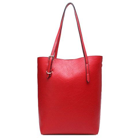 [41% OFF] 2021 Laconic Solid Colour And PU Leather Design Tote Bag For ...