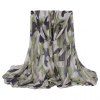 Chic Hemming Camouflage Printing Voile Scarf For Women - Vert Armée 