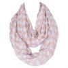 Chic Hemming Five-Pointed Star Printing Voile Bib Scarf For Women - Abricot 