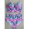 Halter Floral Bikini imprimé Set Femmes Sexy - Rose S