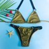 Bague design Charme Halter alliage Triangle Bikini pour les femmes - Olive Verte S