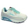 Trendy Lace-Up and Splicing Design Women's Athletic Shoes - Bleu clair 40