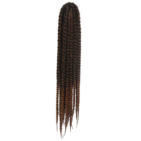 Superbe Dark Brown Ombre Kanekalon synthétique Dreadlock Braided Hair Extension Longues Femmes - multicolore 