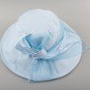 Chic Lace and Lace-Up Embellished Solid Color Women's Sun Hat - Bleu clair 