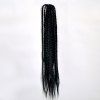 14pcs / Lot Superbe long synthétique Handmade Grand Tressé Extension de cheveux pour les femmes - Noir 