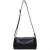 Concise Solid Colour and PU Leather Design Crossbody Bag For Women - Noir 