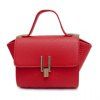 Casual PU Leather and Cover Design Tote Bag For Women - Rouge 