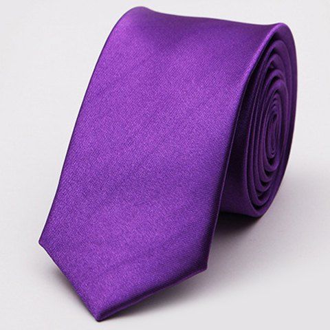 

Stylish Various Candy Colors 5CM Width Men's Tie, Purple