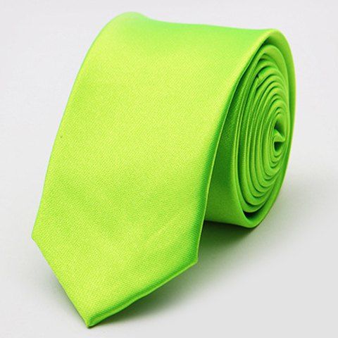 

Stylish Various Candy Colors 5CM Width Men's Tie, Neon green