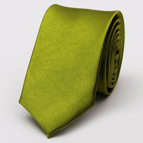 

Stylish Various Candy Colors 5CM Width Men's Tie, Olive green