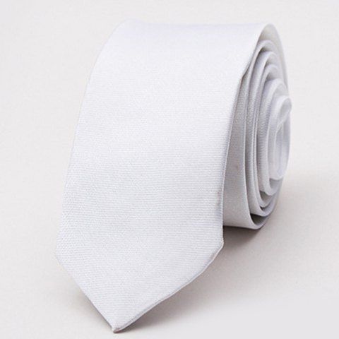 

Stylish Various Candy Colors 5CM Width Men's Tie, White