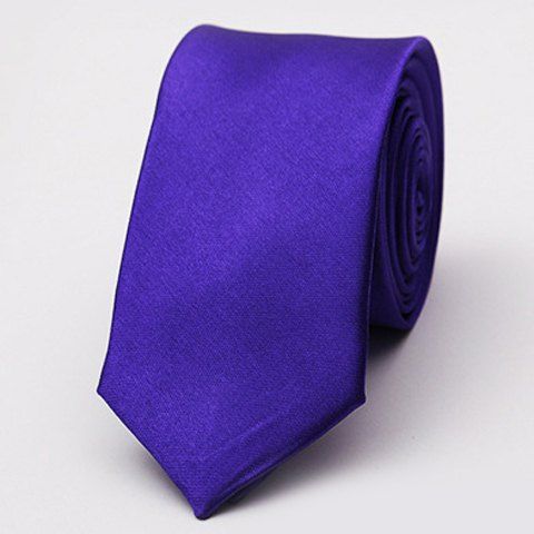 

Stylish Various Candy Colors 5CM Width Men's Tie, Amethyst