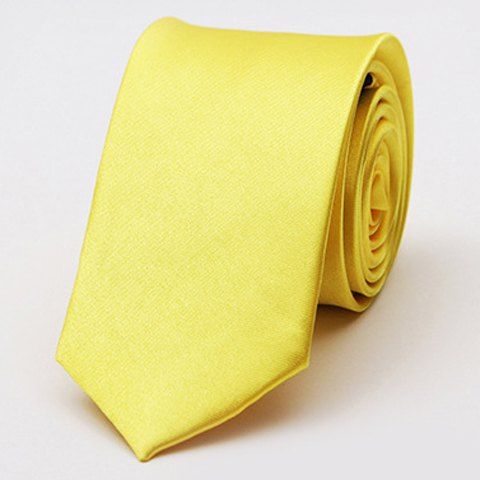 

Stylish Various Candy Colors 5CM Width Men's Tie, Yellow