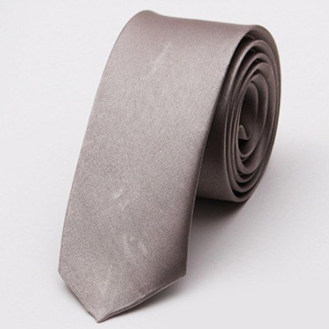 

Stylish Various Candy Colors 5CM Width Men's Tie, Deep gray
