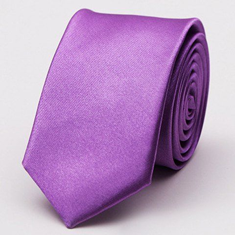

Stylish Various Candy Colors 5CM Width Men's Tie, Violet rose