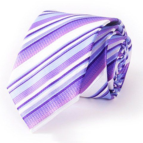 

Stylish Various Twill Pattern 7CM Width Men's Tie, Violet rose