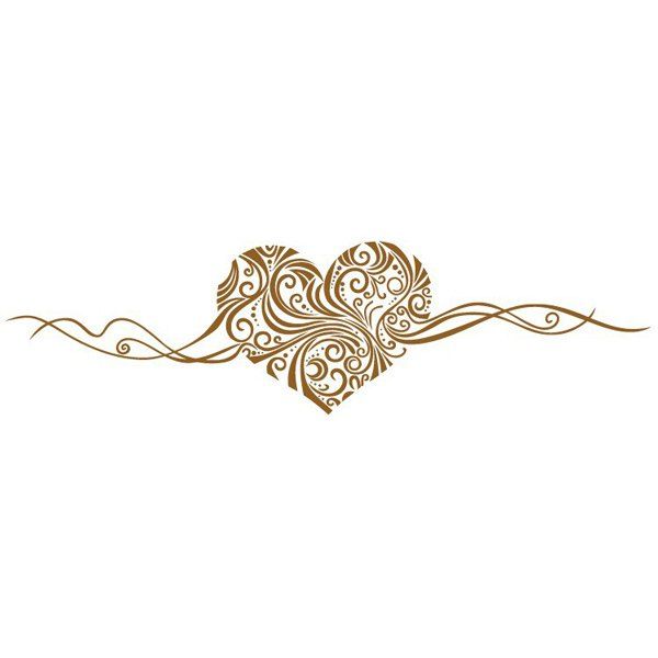 

Stylish Heart Vine Pattern Bedroom Decoration Wall Stickers, Brown