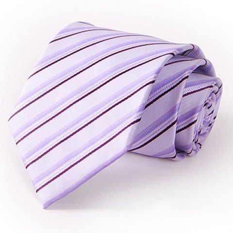 

Stylish Twill Pattern 8.5CM Width Men's Light Purple Tie